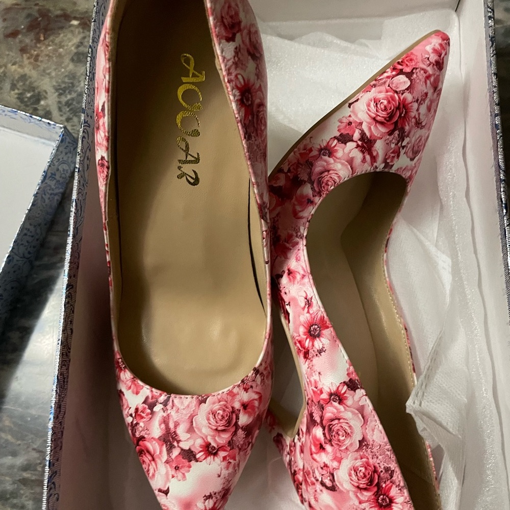 Aooar Stilettos Rose Pattern